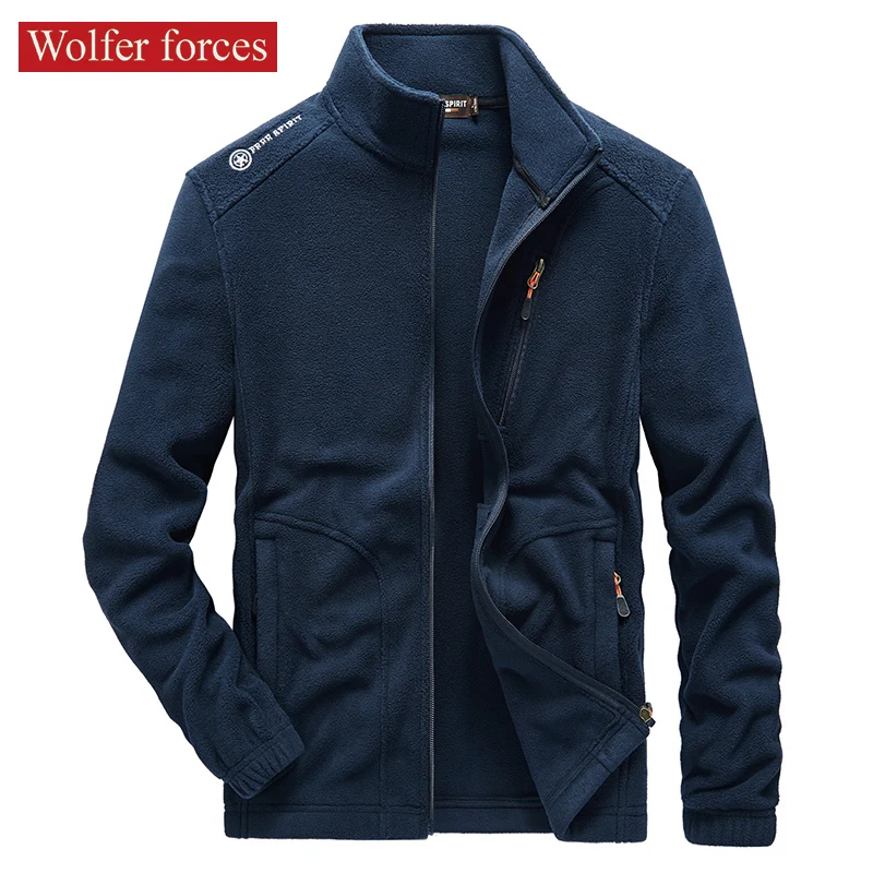 Cashmere Jacket Men's Autumn and Winter Thickened Outdoor Warm Fleece Sweater Loose Casual Cashmere Collar Jacket