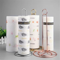kitchen roll paper towel rack bathroom stainless steel standing paper holder gold silver tissue napkins rack home table decor