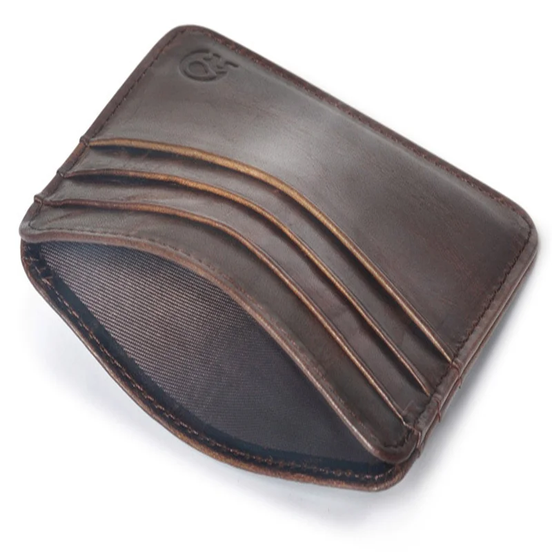 Держатель для карт из натуральной кожи многофункциональный чехол банковских