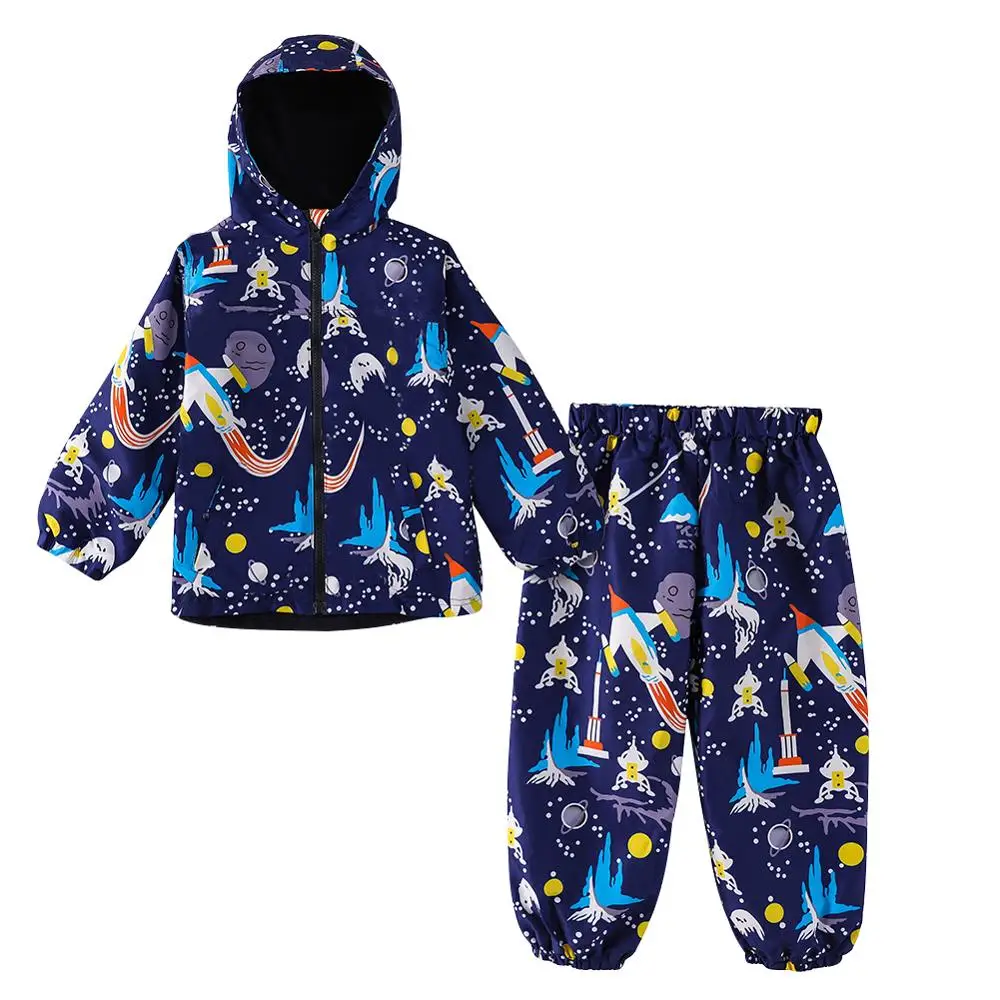 LZH Children Clothing Autumn Toddler Girls Clothes Unicorn Raincoat Jackets+Pants Outfit Kids Sports Suit For Boys Clothing Sets