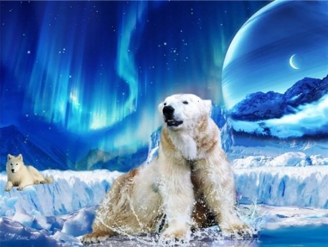 

Diamond Painting Kits Bear Full Round With AB Drill Cross Stitch 5D Full Set Embroidery Animal Rhinestone Mosaic Home Decoration