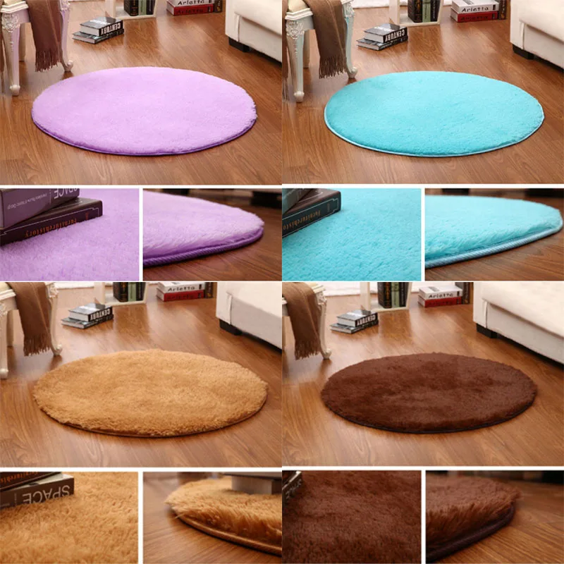 Коврики для спальни Шелковый Круглый прикроватный ковер коврик йоги шелковая