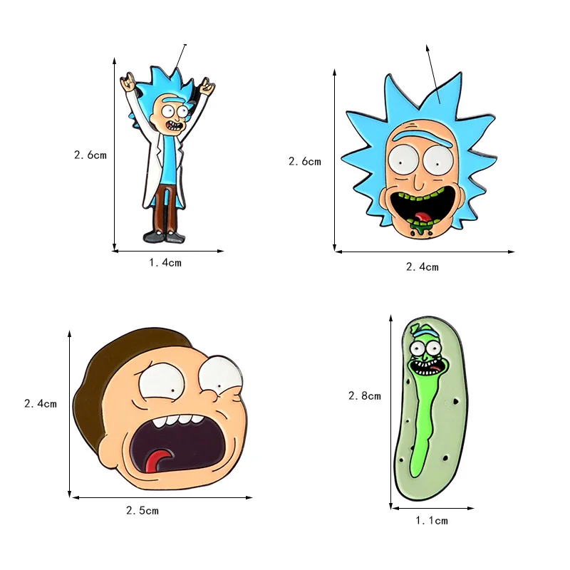 Rick and marty аниме металлический брелок Рик Санчез и Морти Смит 3D красочная печать W/Аксессуары для косплея для подарка Colletion