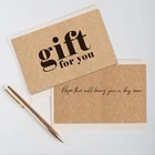 30 шт.упак. карточка из крафт-бумаги, Подарочная карточка, декоративная карточка для упаковки, визитная карточка