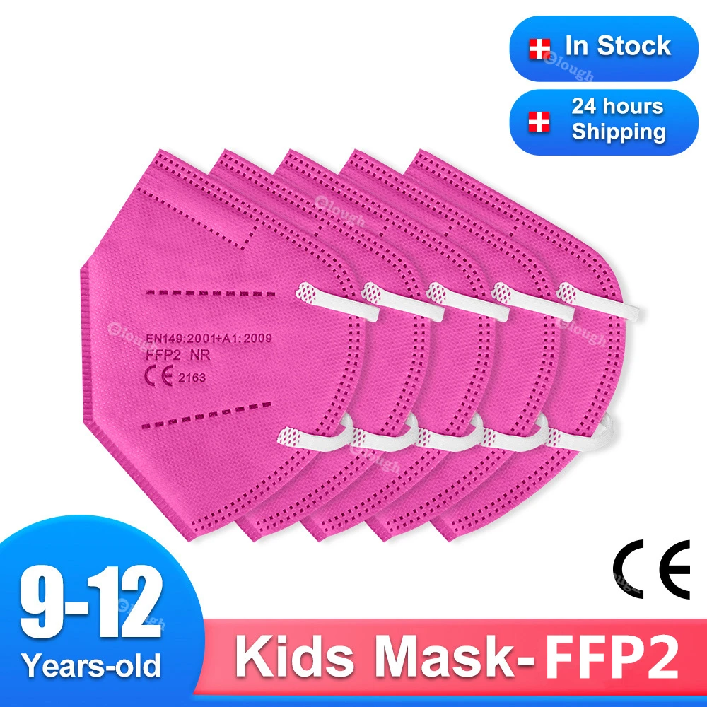 

5-50 шт., детская маска, 5 слоев, kn95