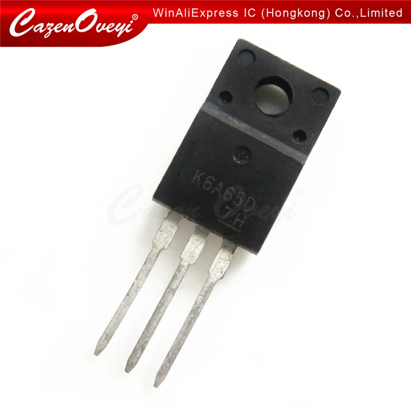 2 шт./лот TK6A65D K6A65D K6A65 TO220F 650 В 5A MOS FET 100% новая Оригинальная гарантия качества в