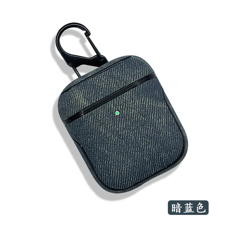 Для Airpods джинсовый защитный чехол Холст ТПУ 1 2 поколения универсальный для Apple