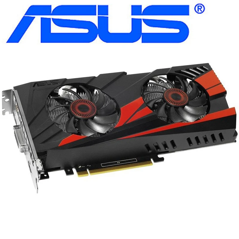 Видеокарта ASUS GTX960 4 ГБ GDDR5 128 бит видеокарты для nVIDIA Geforce GTX 960 HDMI DVI 750 Ti 950 1050 1060 б/у |