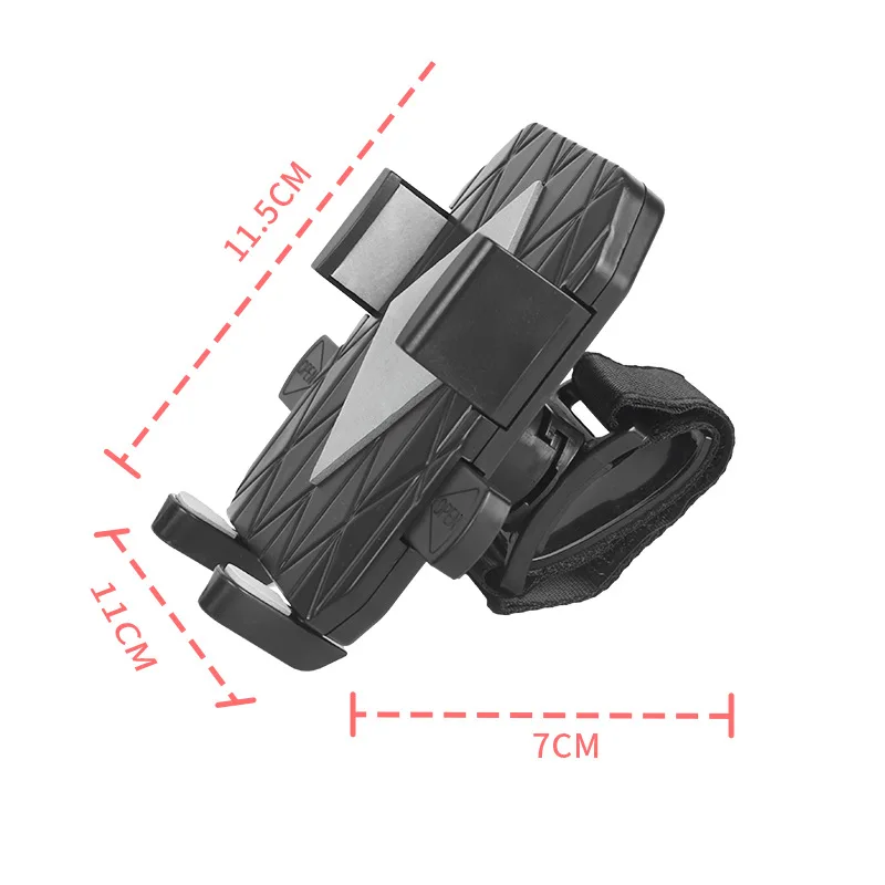 

Universal Baby Stroller Mobile Phone Holder 360°Rotation One-key Lock Bicycle Scooter Adjustment Mobile Phone Bracket Mount Base