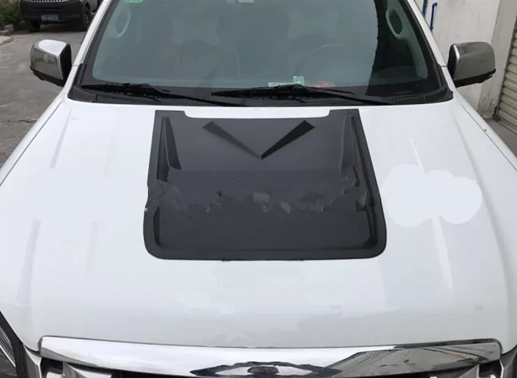 HILUX REVO 3 м покрытая штормовка Совок выход ABS черный 2015 2016 2017 крышка капота