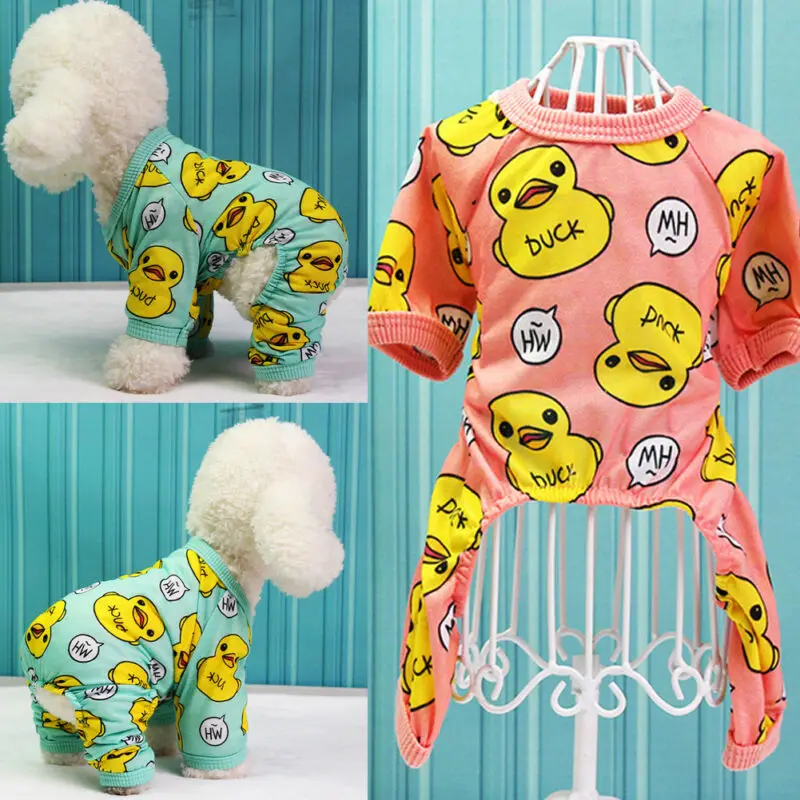 

Dog Pajamas Cotton Pet Clothes Chihuahua Yorkie Puppy Clothing Jumpsuit