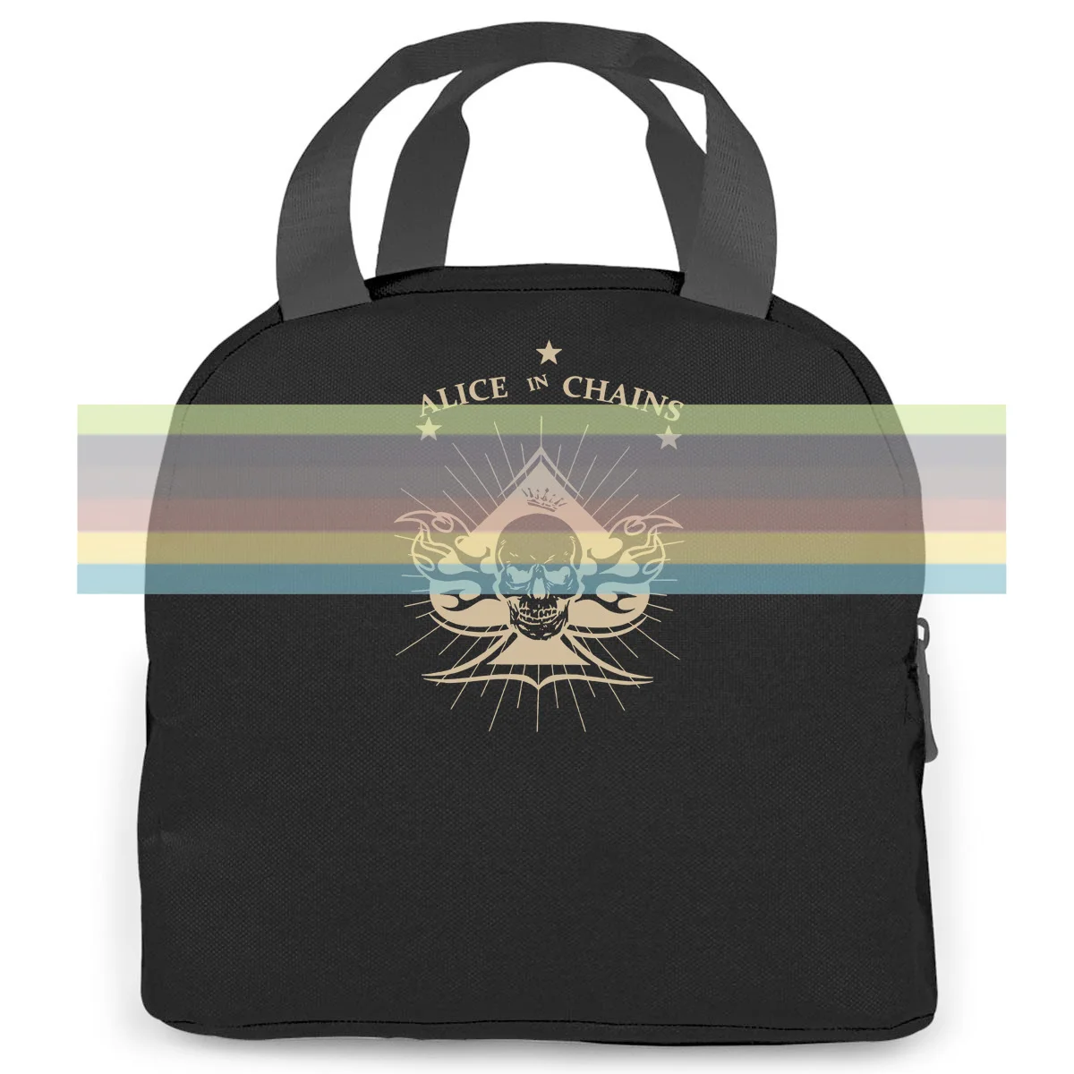 

Alice In Chain Rock Band T- Black New women men Portable insulated lunch bag adult