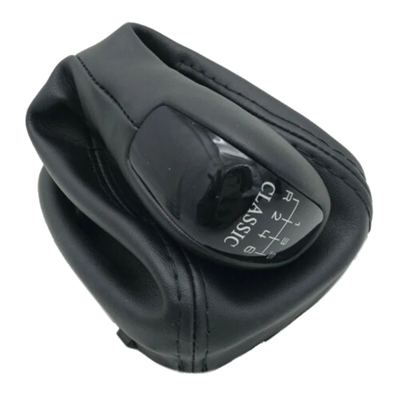 

6 Speed Gear Shift Knob Leather Cover Case for Mercedes-Benz C Class W203 S203