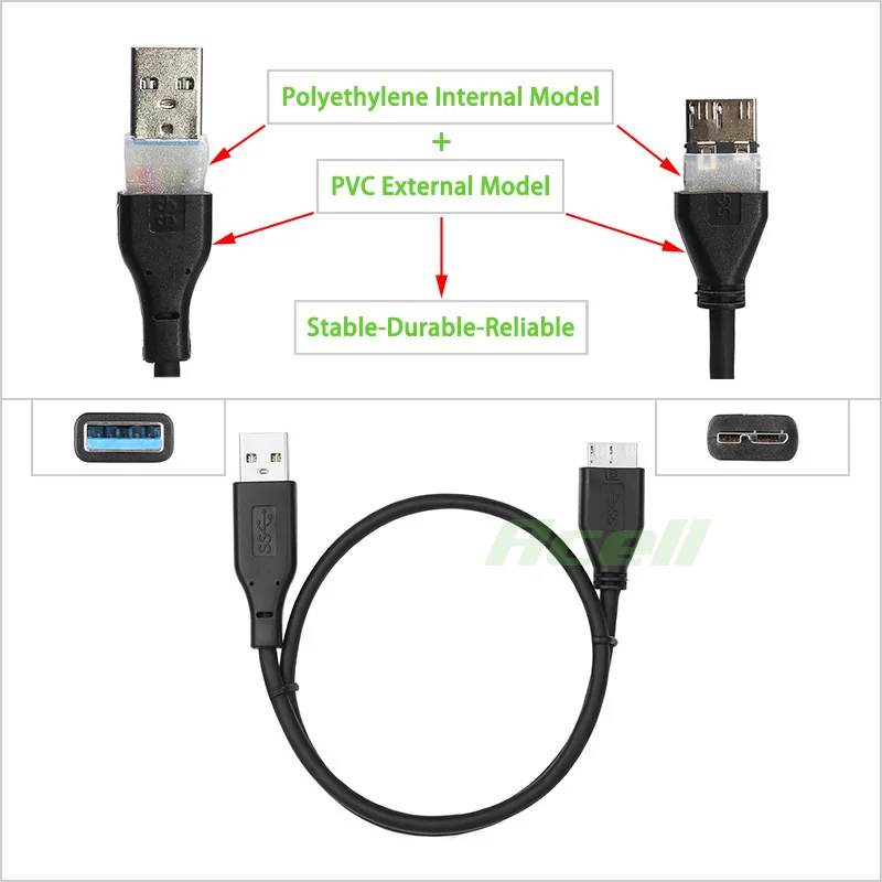 USB3.0 Micro-B Data Cable for Seagate One Touch SSD Expansion Game Drive Xbox Seven Backup Plus Mobile Hard | Электроника