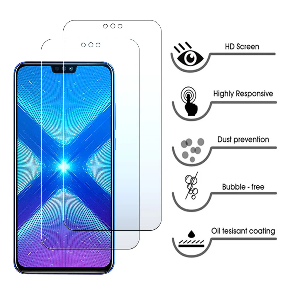 Защитное стекло для Huawei Honor 8x 8c 8s закаленное 2 шт. | Мобильные телефоны и аксессуары
