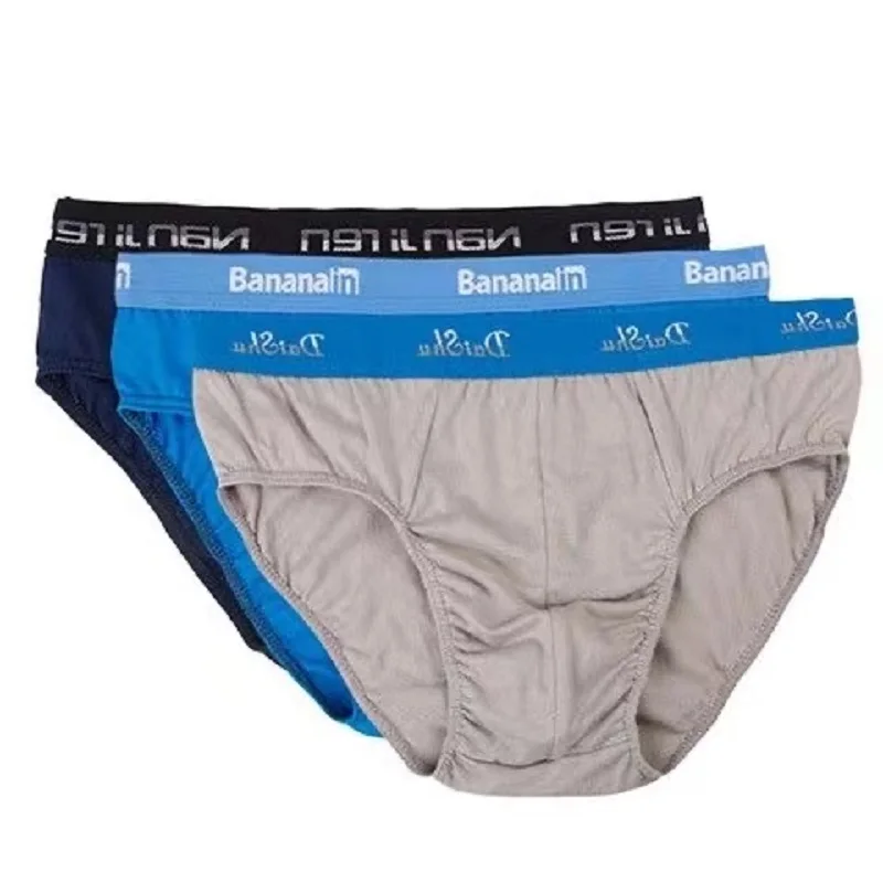 7Pcs/Lot Men'S Underwear Men'S Mid-Waist Briefs Cotton Loose And Breathable 7XL Large Size Briefs In Random Colors