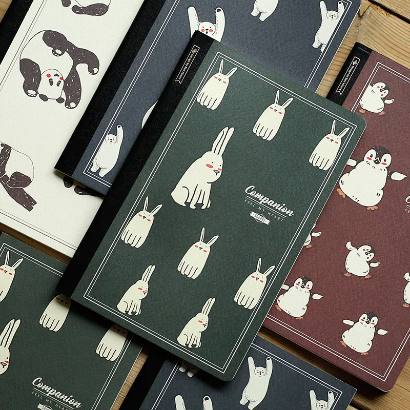 

2021 Happy Animal Portable A5 Grid Paper Book 64P Creative Agenda Journal Supplies Free Shipping