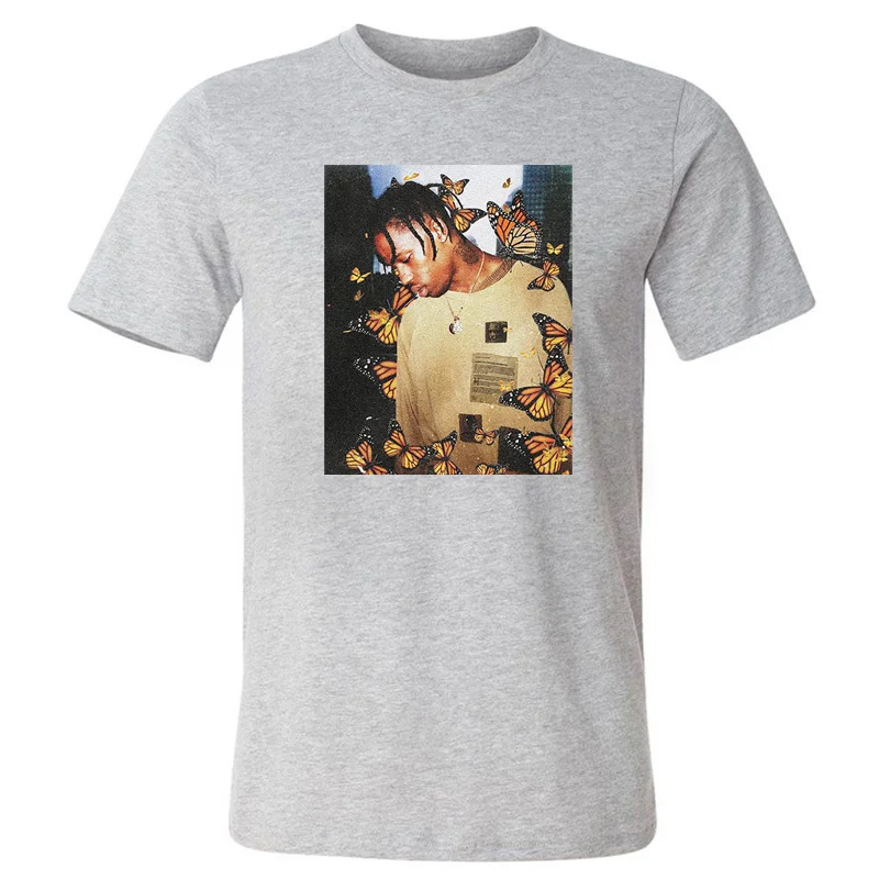 

Men T-shirts Summer Tr Flande T-shirt Effect Music Album Cover Sho Mouw Katoen Men Casl T Tops T-shirt