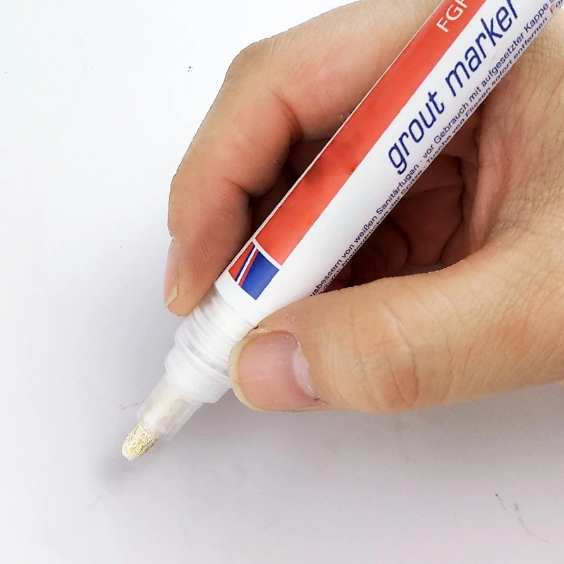 

Home Tile Grout Marker Repair Wall Pen White Grout Marker Odorless Non Toxic for Tiles Floor