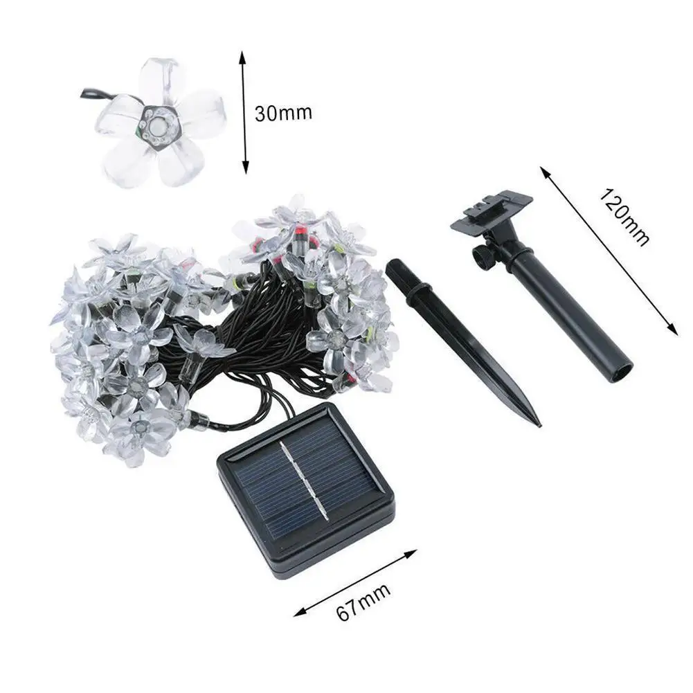 

Solar 6.5m 30LED Blossom String Light Waterproof Indoor Night Home Garden Oudoor Decoration Light Light
