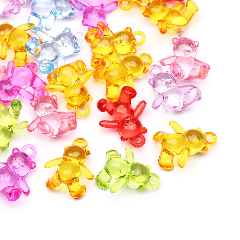 

Акриловые 3D Подвески в виде медведя, 24x22 мм, 30 шт.