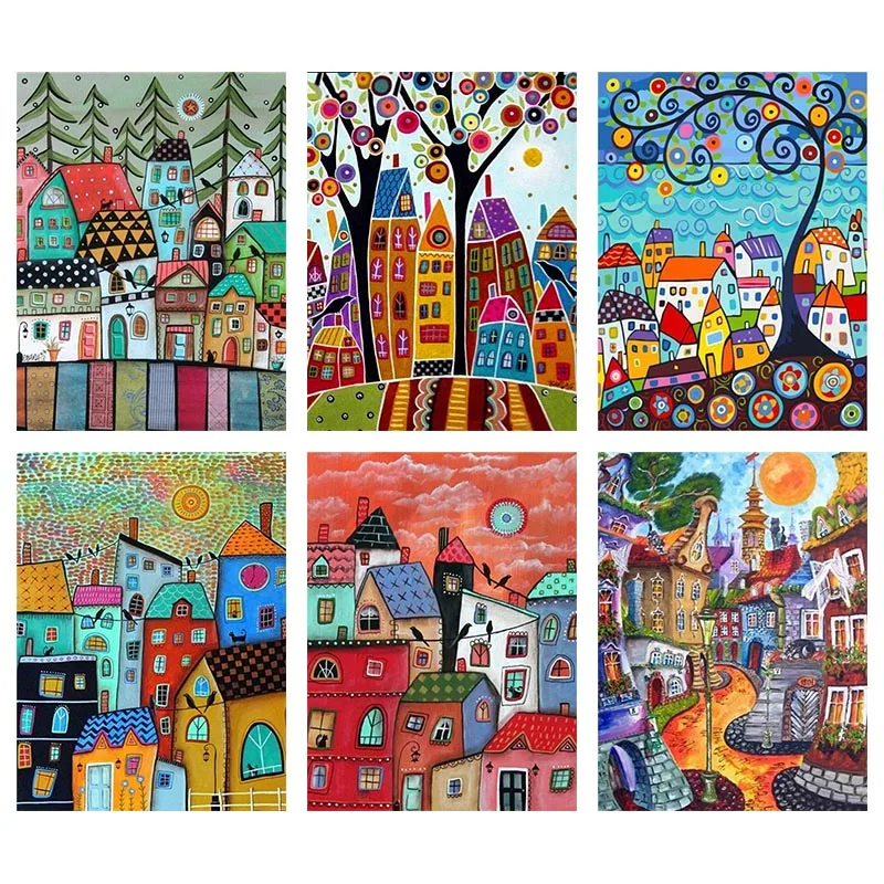 

Diamond Painting 5D Diamonds DIY Cartoon Cross Stitch Full Square Round Drill Embroidery Colorful Handmade Home Room Wall Decor