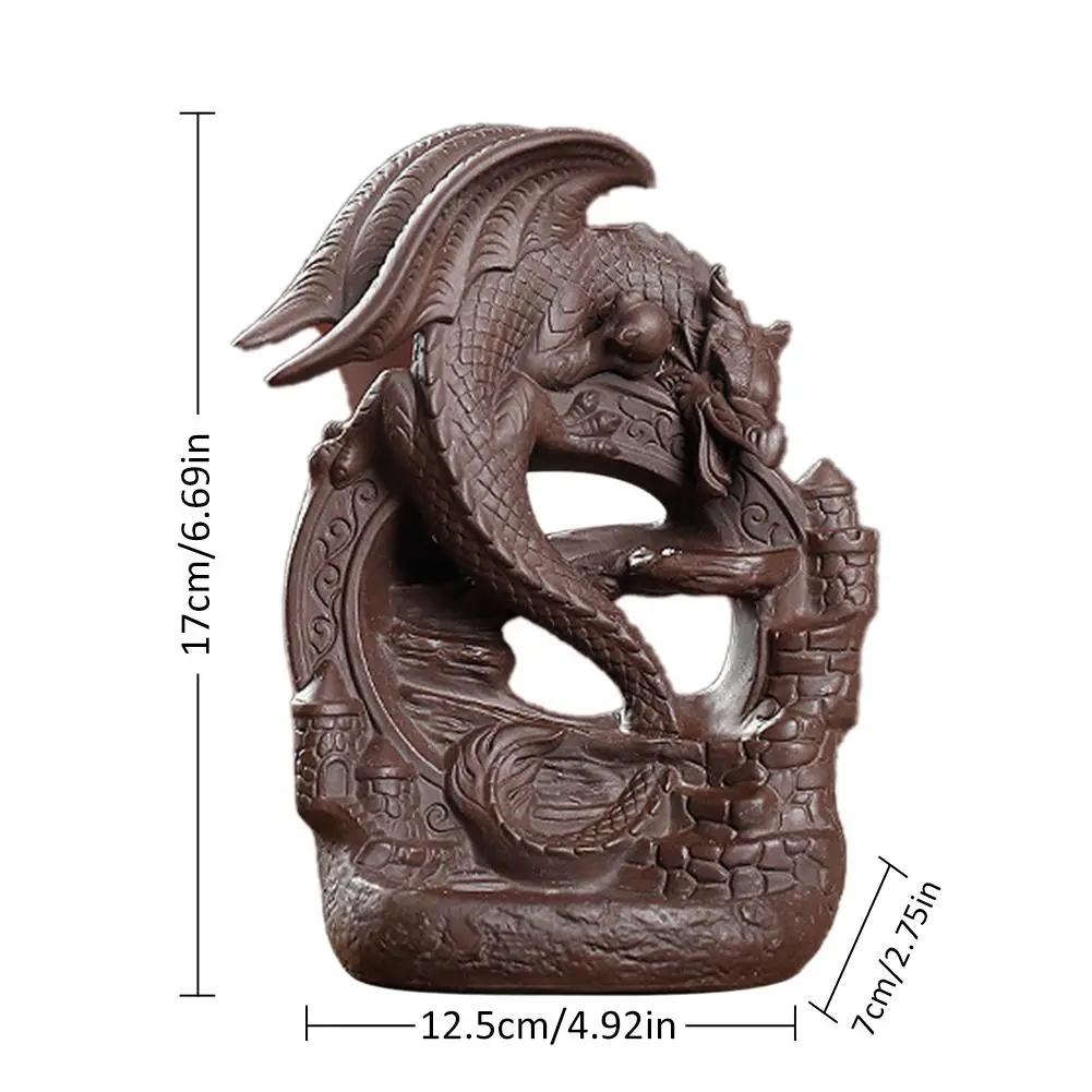 

Ceramic Backflow Incense Burner Innovative Sandalwood Incense Burner Decoration Aromatherapy Home Office Craft