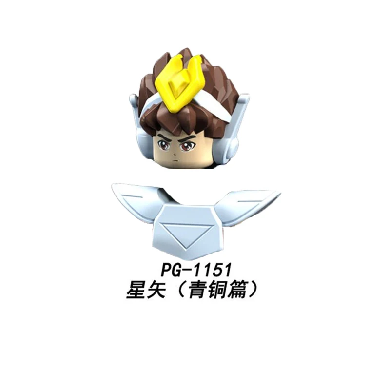 

PG8128 Single Sale Building Blocks knights of the zodiac Saint Seiya Athena Shiryu Glacier Toys For Children