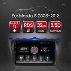 Автомобильное радио, 2 Гб + 32 ГБ, Android 11, Carplay, GPS-навигация, Авторадио, мультимедиа, стерео плеер для Mazda 6 2008, 2009, 2010, 2011, 2012