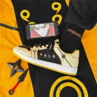 Кроссовки мужские с вулканизированной подошвой, повседневная обувь с аниме принтом Наруто, для ходьбы, в стиле хип-хоп, 2021