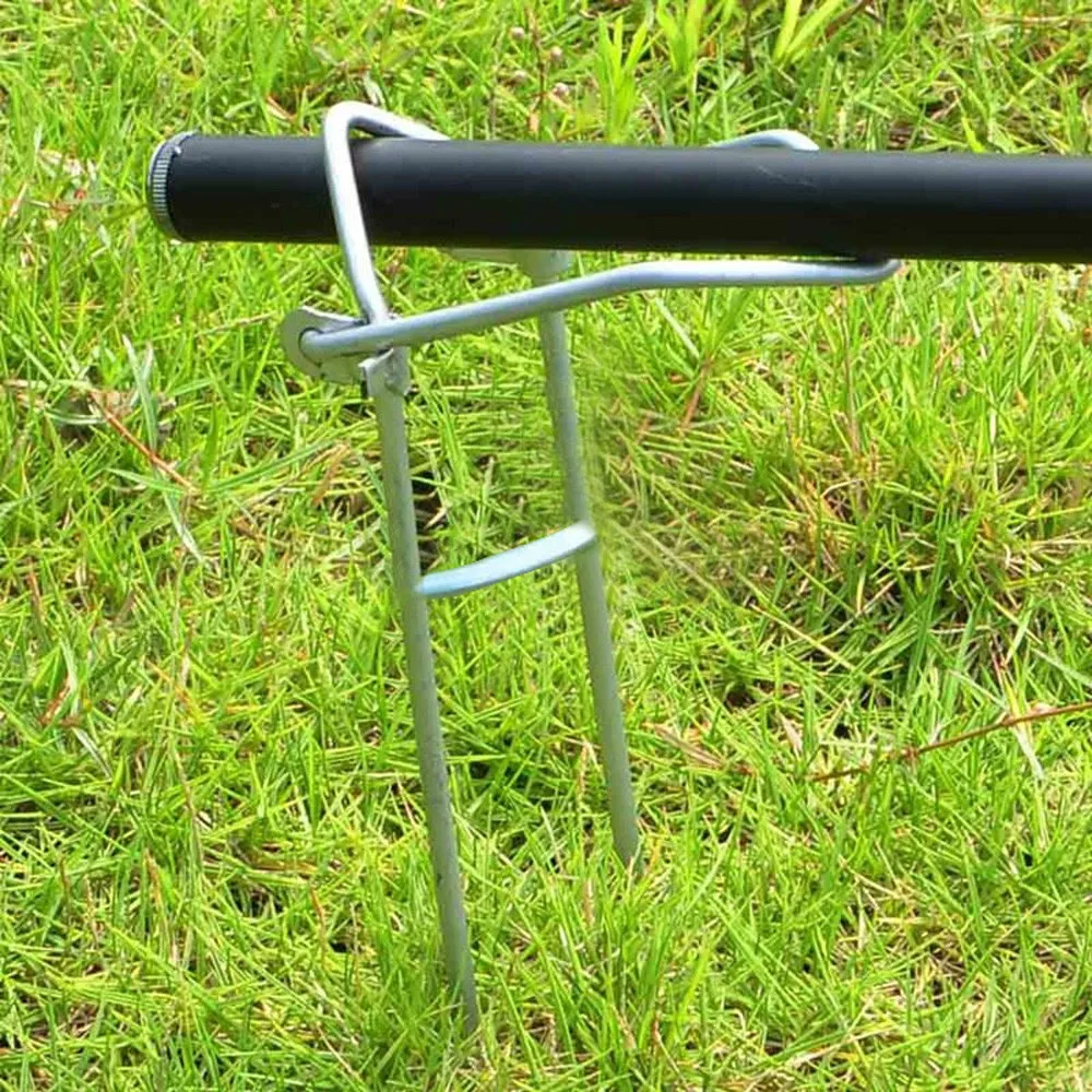 

Adjustable Bracket Fishing Rod Pole Stand Holder Fishing Tool Lightweight Durable Outdoor Portable Hiking Camping Equitment
