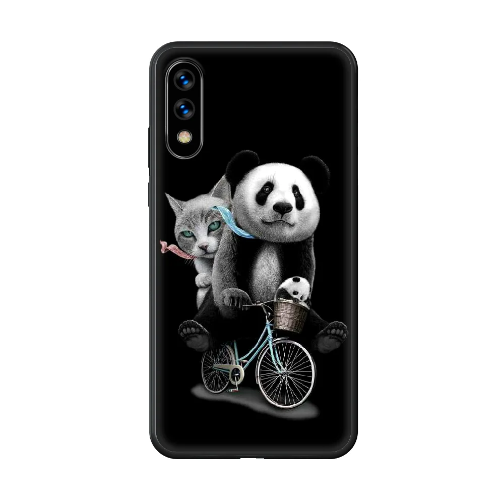 

Panda Animal Pet National Treasure Lovely Phone Case hull For huawei honor 7 8 9 10 20 A S X Lite Pro black coque pretty