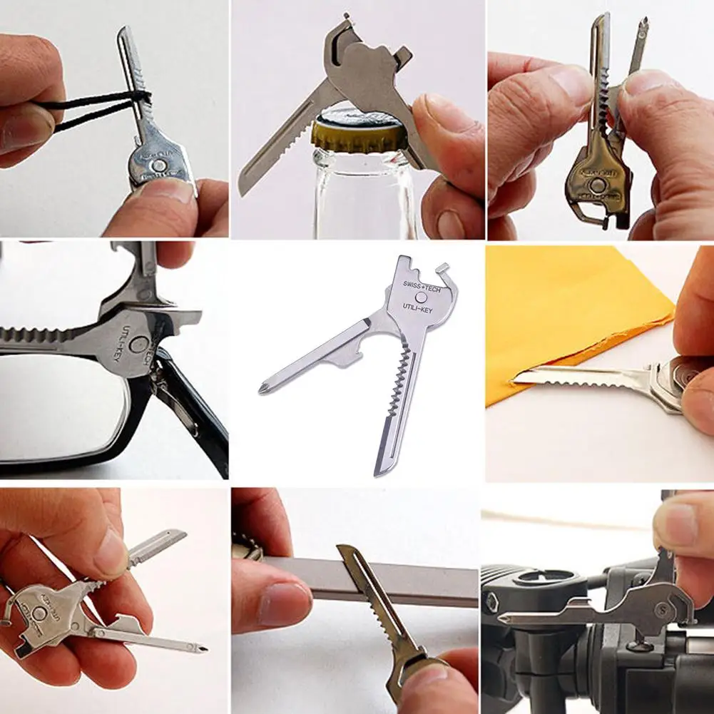 6 In 1 Multi-functional Ulti Key Knife Pocket Opener Keychain Kit Tool Survive Edc Mini Utility Tactical Screwdriver Gear | Спорт и