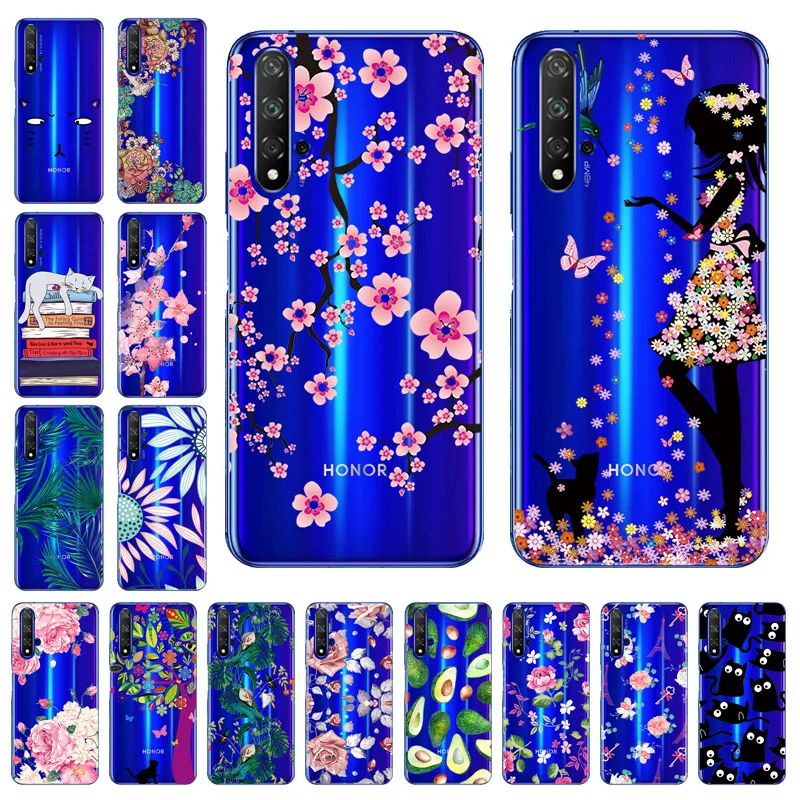 Чехол для Huawei Honor 20 с 3D рисунком силиконовый прозрачный бампер 8X 9x 20s 8S 8A