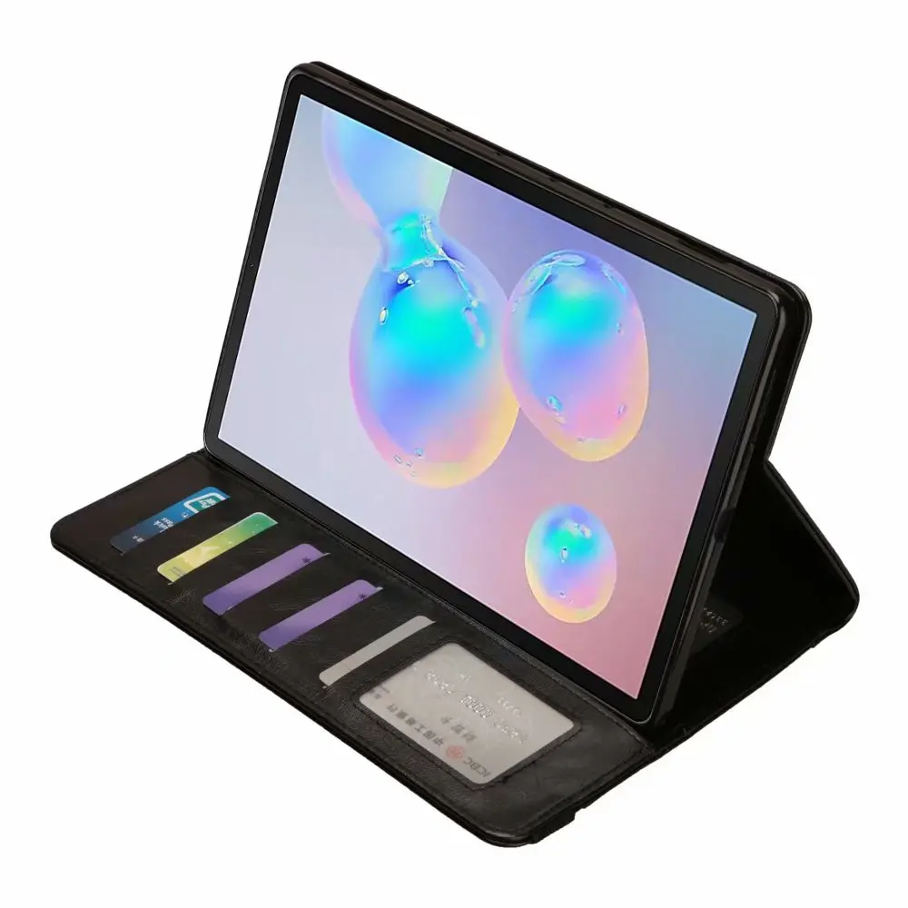 Модный кожаный чехол для планшета для samsung Galaxy Tab S6 T860 T865 SM-T860 SM-T865 10," с карандашом и держателем для карточек+ ручка