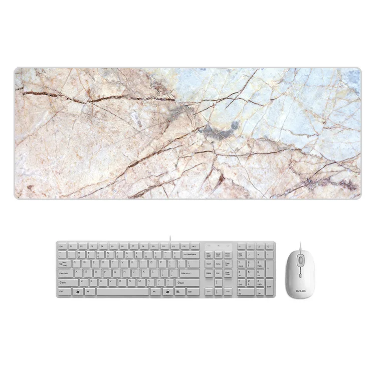 

80x30cm Large Marble Desk Pad Mouse Pad Chill Gamer Waterproof Leather kawaii Desk Mat Computer Keyboard Table Decoration Cover