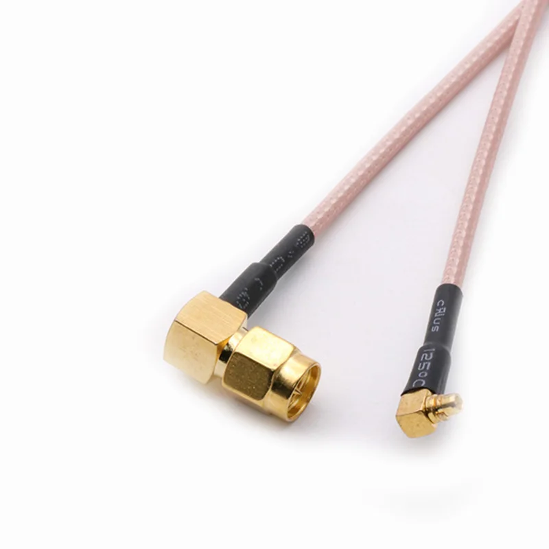 

RF-Adaptor Right Angle Shape SMA Male to MMCX Male Connector SMA-MMCX Male Plug With RG316 Pigtail Cable 15CM 6"