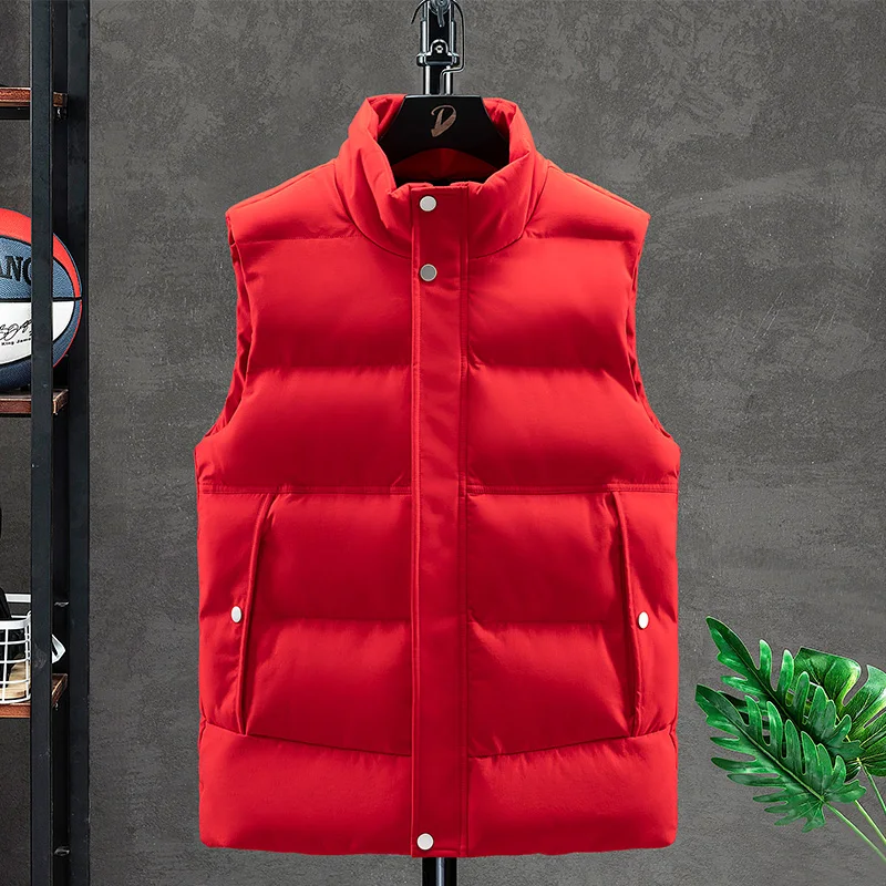

Young Korean Men'S Autumn And Fashion Winter Boy Coat New Style Shoulder Thickening Warm Vest Tide Brand Down Cotton