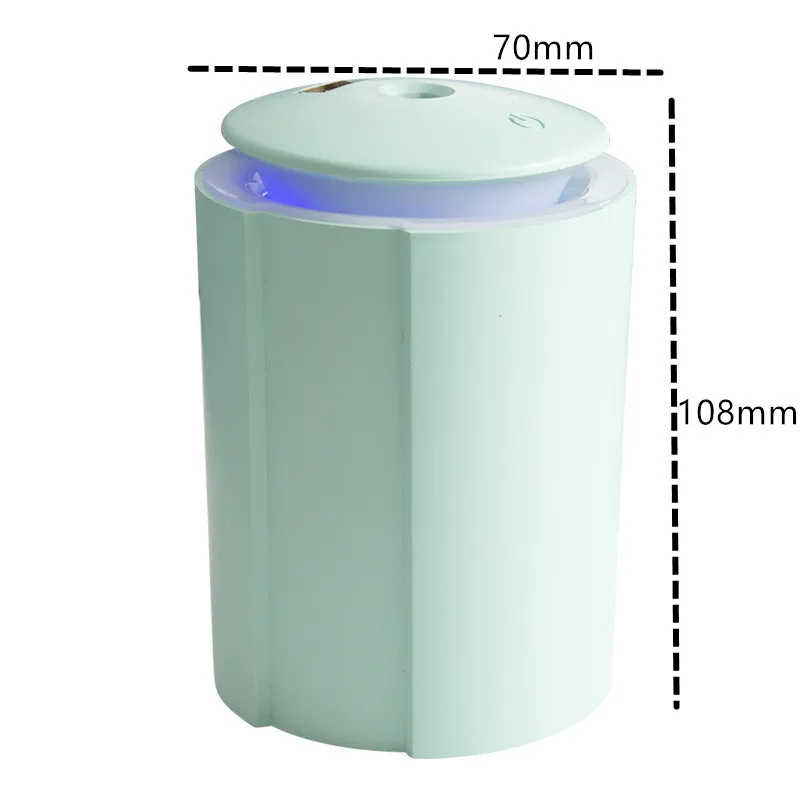 

260ML Mini Ultrasonic Air Humidifier Romantic Soft Light USB Essential Oil Diffuser Car Purifier Aroma Anion Mist Maker