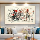 Абстрактная живопись мастер Джексон минтай работает характер Абстрактная живопись холст Современная отделка интерьера живопись (без рамки)