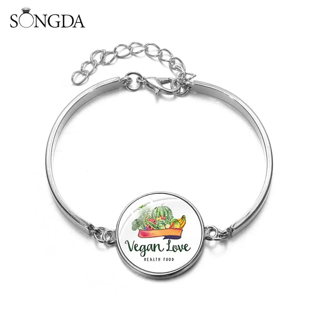 Очаровательный браслет для здоровой диеты веганов значимый подарок