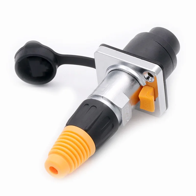 Водонепроницаемые разъемы RJ45 гнездовые разъем Ethernet Панельное крепление IP65