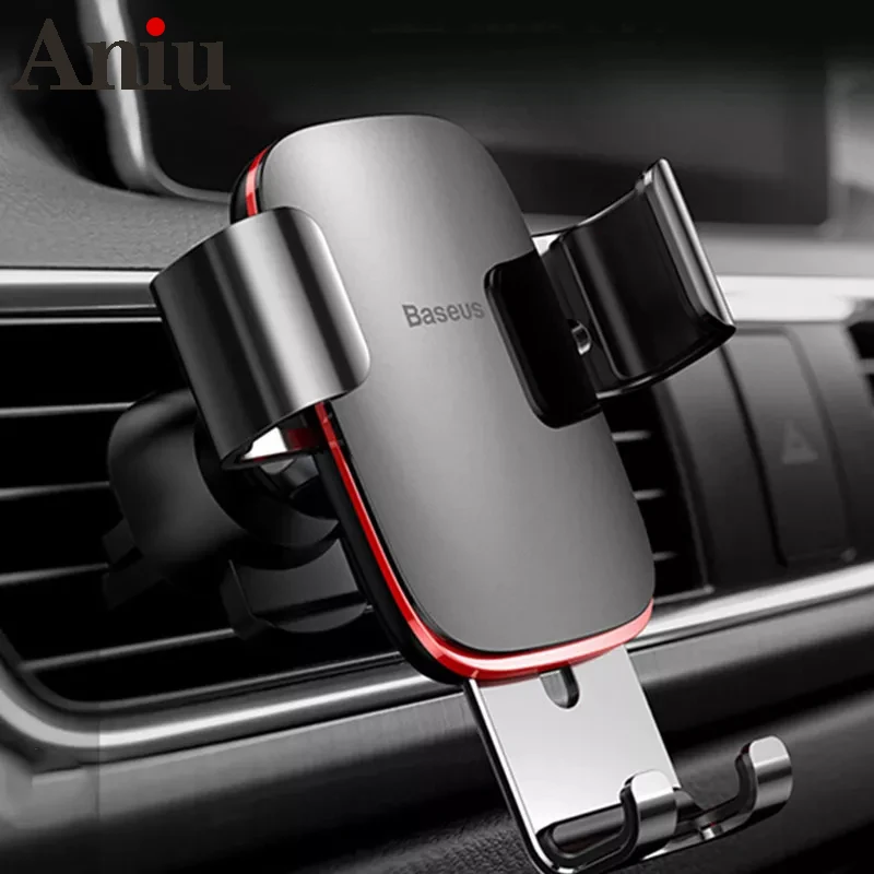 

Air Outlet Phone Holder In Car Auto-locked Gravity Car Holder Universal Phone Holder Stand Mount For iPhone 11 Pro X Xs 7