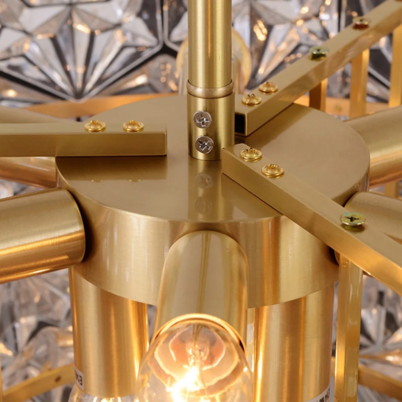 

Modern Crystal Chandelier Luxury Gold LED Pendant Lights for Living Room Hotel Dining Hall Bedroom Indoor Art Decor Hanging Lamp