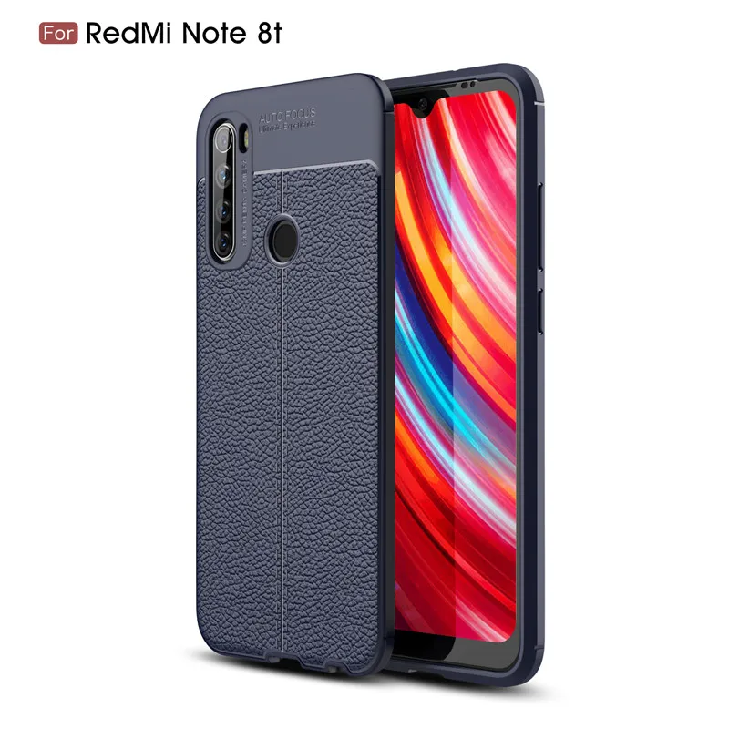 Для Xiaomi Redmi Note 8T чехол силиконовый ударопрочный для телефона задняя крышка Funda |