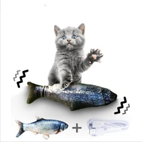 30cm electronic pet cat toy electric usb charging simulation fish toys dog cat chewing playing game biting supplies dropshiping