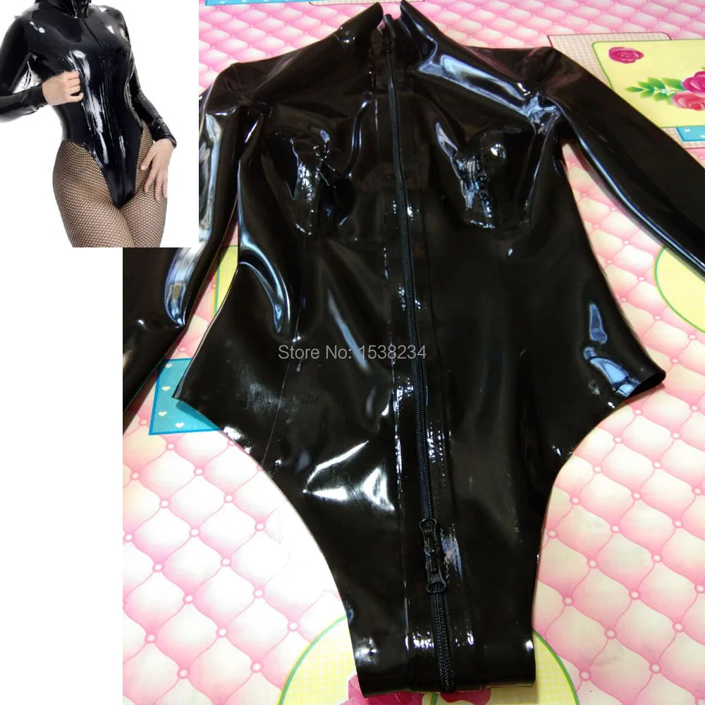 Купальник из латекса с высоким вырезом молнией на груди и заказ | Тематическая