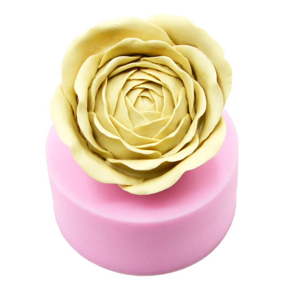 Новая 3D форма для цветов и мыла силиконовая большого размера мастики торта