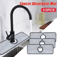 kitchen faucet absorbent mat sink splash guard microfiber faucet splash catcher water drying pads bathroom countertop protector