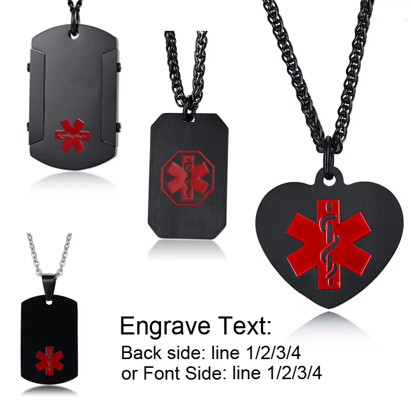 Ожерелье мужское из нержавеющей стали с гравировкой | Украшения и аксессуары